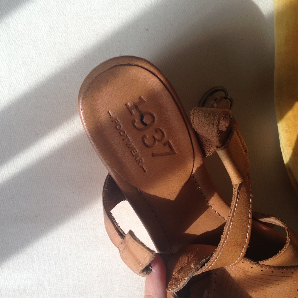 Leather Wood Madewell Wedges - Picture 6 of 8